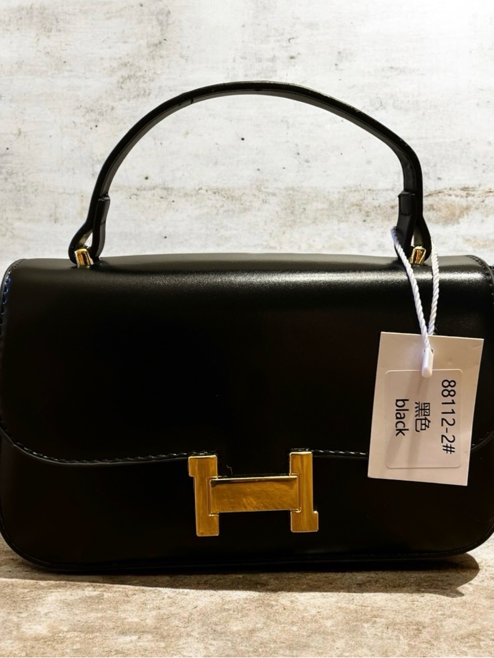 BRAND NEW‼️ Black Top-Handle Women’s Bag with Gold Accent
